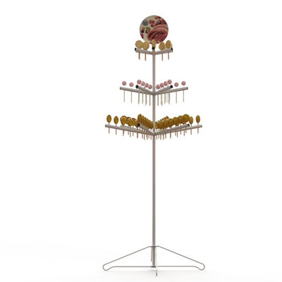 3 Layers Lollipop Metal Tree Display Rack With Foldabled Base